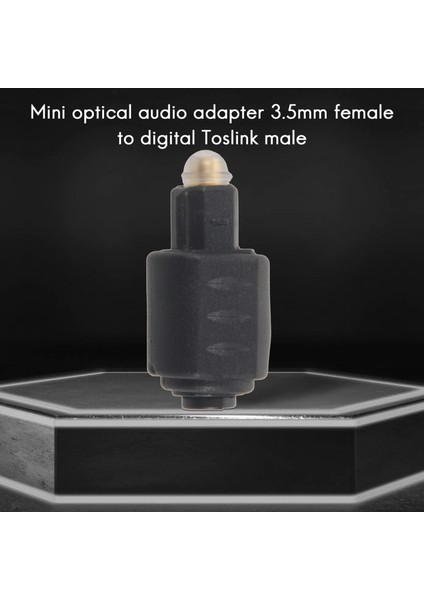 Mini Optik Ses Adaptörü 3.5 mm Dişi Jak - Dijital Toslink Erkek Fiş Amplifikatör Için (Yurt Dışından)