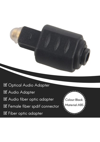 Mini Optik Ses Adaptörü 3.5 mm Dişi Jak - Dijital Toslink Erkek Fiş Amplifikatör Için (Yurt Dışından)