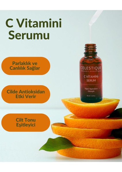 C Vitamini Süper Aydınlatıcı Serum 30ml (Niasinamid + Salisilik Asit)