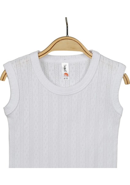 Bebek Pamuklu Atlet Body Jakarlı Çizgili Bej Unisex fırsatları