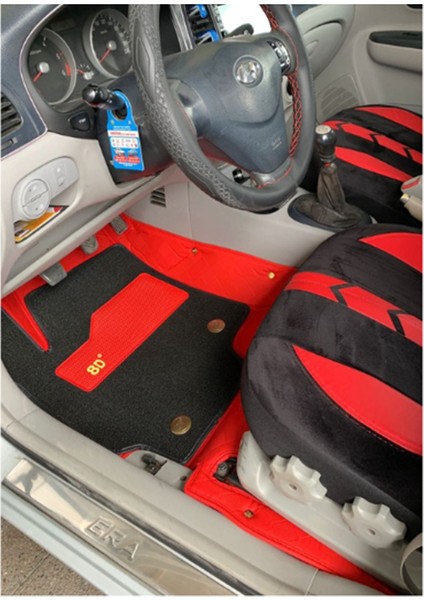 Hyundai Accent 2006-2012 Arası Araca Özel 8d Çift Katmanlı Havuzlu Paspas Takımı