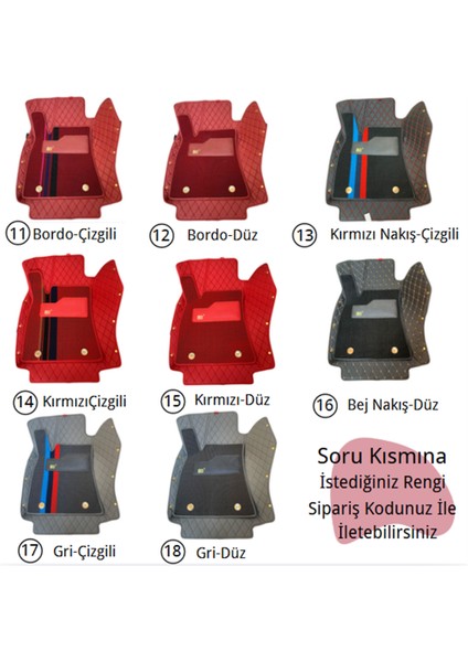 Chery Omada 5 Arası Aracına Özel 8d Çift Katmanlı Havuzlu Paspas Takımı indirimleri