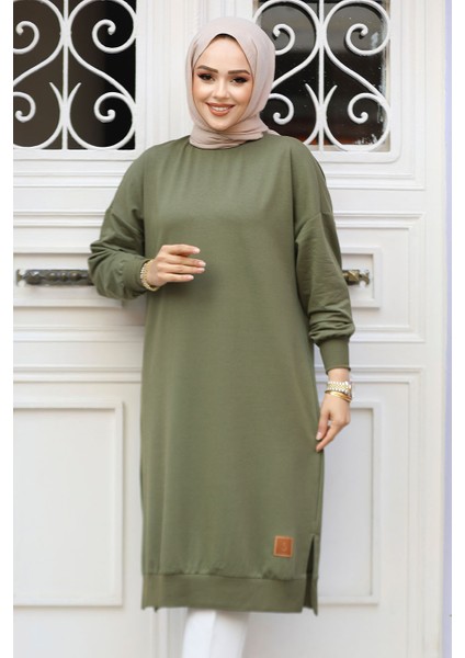 Haki Tesettür Tunik 30645HK