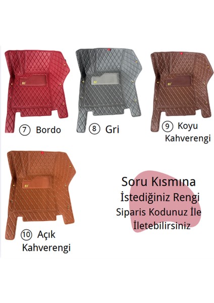 Renault Symbol 2003-2012 Arası Araca Özel 8d Tek Katmanlı Havuzlu Paspas Takımı