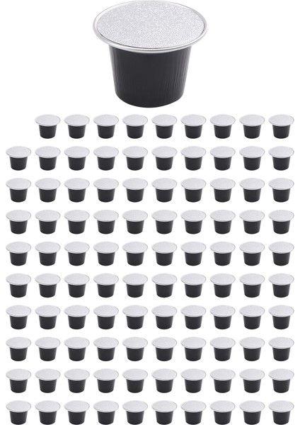 100 Set Doldurulabilir Kahve Kapsül Kupası Tek Kullanımlık Nespresso Pod Nescafe Otomatik Kahve Makinesi Gıda Paketi Kafe Malzemeleri (Yurt Dışından)