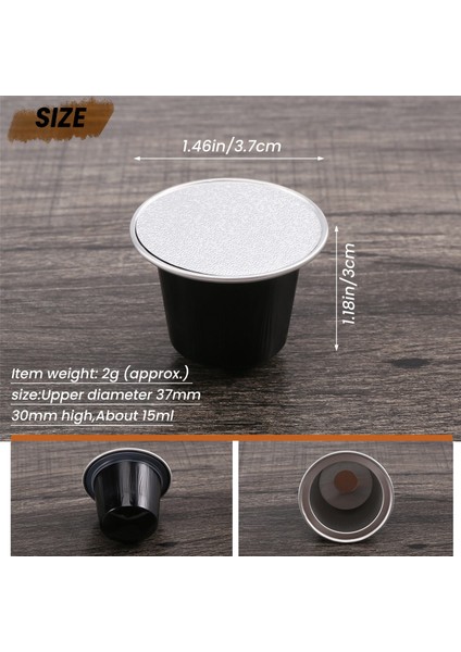 100 Set Doldurulabilir Kahve Kapsül Kupası Tek Kullanımlık Nespresso Pod Nescafe Otomatik Kahve Makinesi Gıda Paketi Kafe Malzemeleri (Yurt Dışından) fırsatları