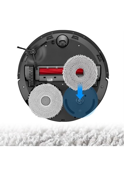 Roborock Q Revo/qrevo Maxv/qrevo Pro/qrevo S Elektrikli Süpürge Parçaları Için 10 Adet Paspas Pedi Yıkanabilir Mikrofiber Paspas Bezi (Yurt Dışından)