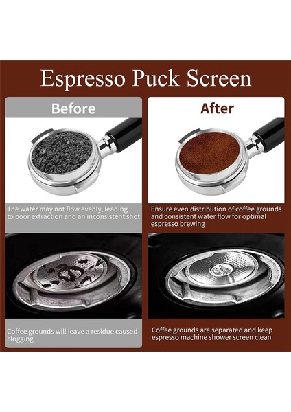 51MM Espresso Wdt Aleti, Dozaj Hunisi ve Disk Ekran Seti, Espresso Aksesuarları Seti Barista Seti, Kahve Iğnesi (Yurt Dışından)