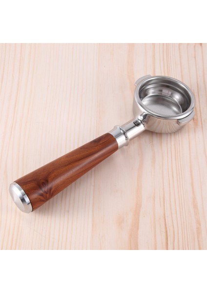 58MM Çift Kulaklı Kahve Makinesi Filtre Tutucu E61 Ahşap Saplı Dipsiz Portafiltre Stil D (Yurt Dışından)
