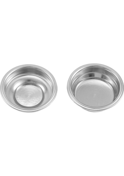 2 Adet Paslanmaz Çelik 58MM Kahve Çay Filtre Sepeti Espresso Kahve Makinesi Aksesuarları Basınçlı Toz Haznesi (Yurt Dışından)