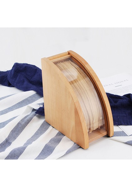 V60 Konik Filtre Kağıdı Kutusu Depolama Rafı Için Kapaklı El Damlama Kahve Filtre Kağıdı Tutucu Toz Geçirmez (Yurt Dışından)