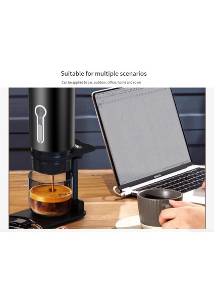 Premium Taşınabilir Kahve Makinesi, Elektrikli Mini Espresso Makinesi, Seyahat, Kamp ve Yürüyüş Için Mükemmel (Yurt Dışından)