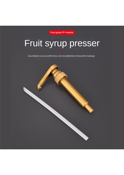 4 Adet Kahve Şurubu Pompası Dağıtıcı Şişe Pres El Pompası Kafası Kahve Aromalı Şuruplar Için (Yurt Dışından)