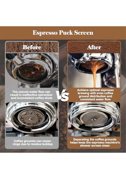 54MM Espresso Aksesuar Seti, Wdt Aracı, Dozaj Hunisi ve Disk Ekran Seti, Kahve Iğnesi Dağıtım Karıştırıcısı (Yurt Dışından)