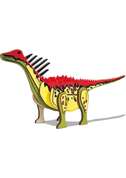 Yeni Renkli Dinozor Ahşap Stereo Puzzle Oyuncaklar (Yurt Dışından)