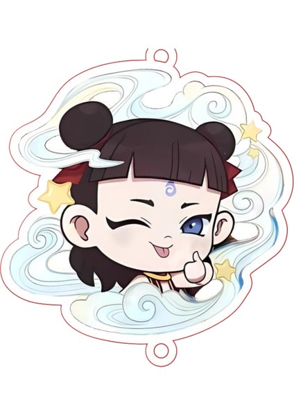 Nezha Karikatür Anahtarlık (Yurt Dışından)