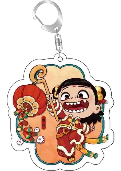 Nezha Karikatür Anahtarlık (Yurt Dışından)