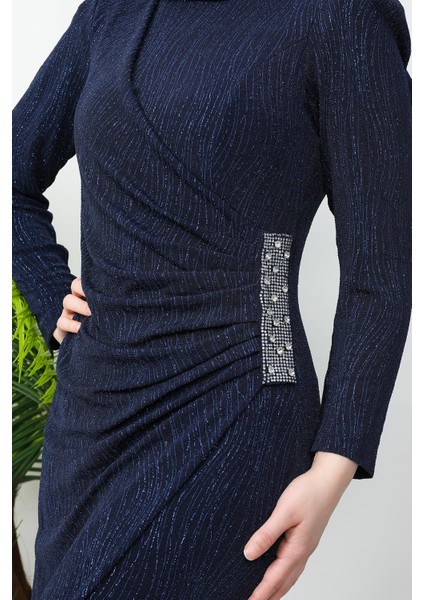 Tuğçe Tesettür Elbise Lacivert fiyatları