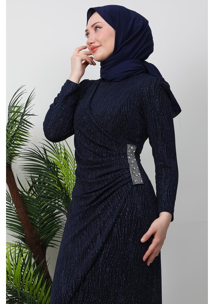 Tuğçe Tesettür Elbise Lacivert indirimleri