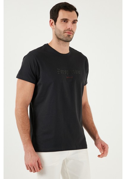 Pamuklu Slim Fit Bisiklet Yaka T Shirt Erkek T Shirt 541PERSPECTIVE indirimleri