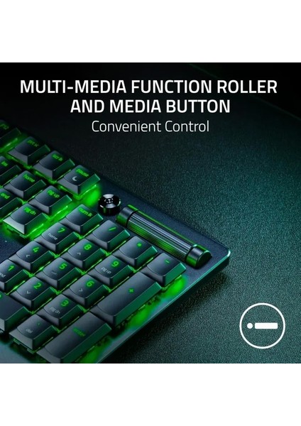 Deathstalker V2 Pro Wireless Oyuncu Klavyesi Klasik Siyah V2 Linear Optical Switch
