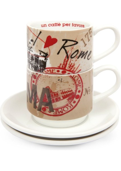 In The City Roma 2’li Espresso Fincan Seti