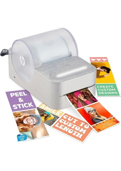Sprocket Panorama Instant Taşınabilir Renkli Etiket ve Fotoğraf Yazıcısı ve Kağıt Paketi Gri Zink Paper Bundle