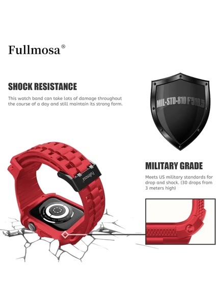 Saat Kordonları Sağlam Iwatch Kordon Silikonu Kırmızı