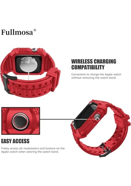 Saat Kordonları Sağlam Iwatch Kordon Silikonu Kırmızı