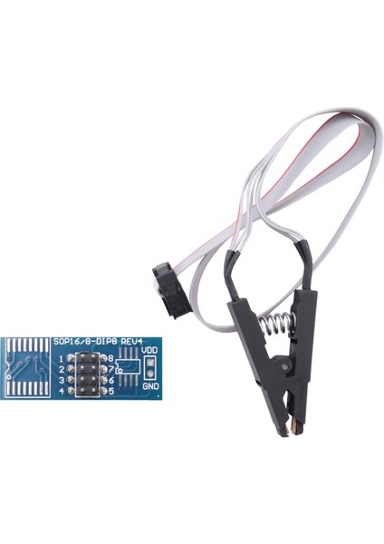 Soıc8 Sop8 Flaş Çip Ic Test Klipleri Soket Adaptörü Programcı Bıos/24/25/93 (Yurt Dışından)