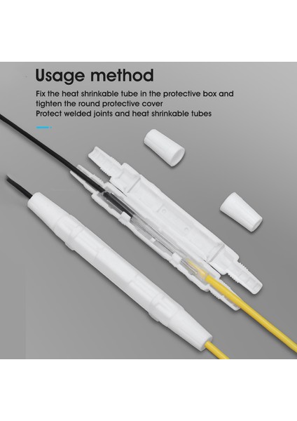 100 Adet Fiber Optik Koruma Kutusu Kablo Koruma Kutusu Yuvarlak Boru Isıyla Daralan Makaron Fiber Ekleme Tepsisini Korumak Için (Yurt Dışından) fırsatları