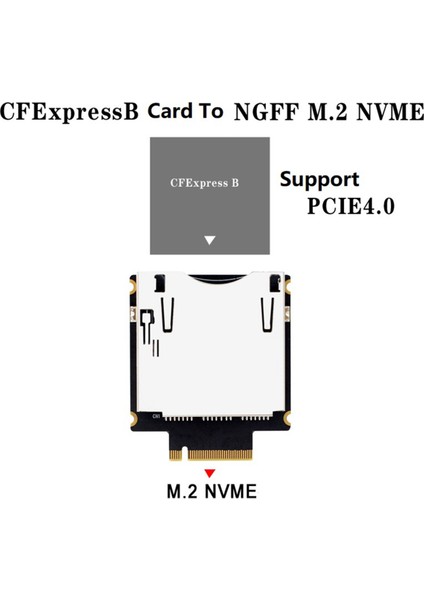 Cfexpress Tip B - Ngff M2 Mkey Nvme Uzatma Adaptör Kartı Desteği Pcıe 3.0 4.0 X2 (Yurt Dışından) modelleri