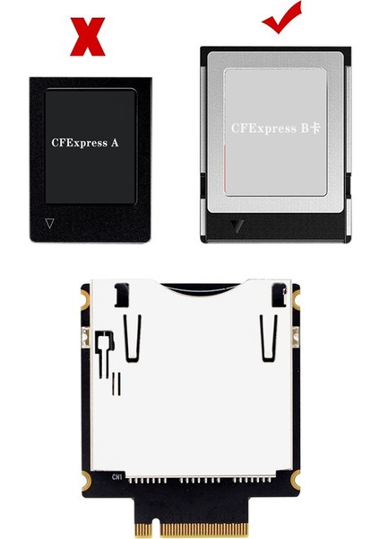 Cfexpress Tip B - Ngff M2 Mkey Nvme Uzatma Adaptör Kartı Desteği Pcıe 3.0 4.0 X2 (Yurt Dışından) fırsatları