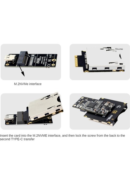 Cfexpress Tip B - Ngff M2 Mkey Nvme Uzatma Adaptör Kartı Desteği Pcıe 3.0 4.0 X2 (Yurt Dışından) indirimleri