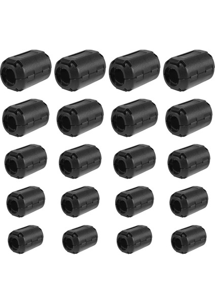 20 Parça Klipsli Ferrit Halka Çekirdek Rfı Emı Gürültü Bastırıcı Kablo Klipsi Için 3mm/ 5mm/ 7mm/ 9mm/ 13MM Çaplı Kablo, Siyah (Yurt Dışından) fiyatları