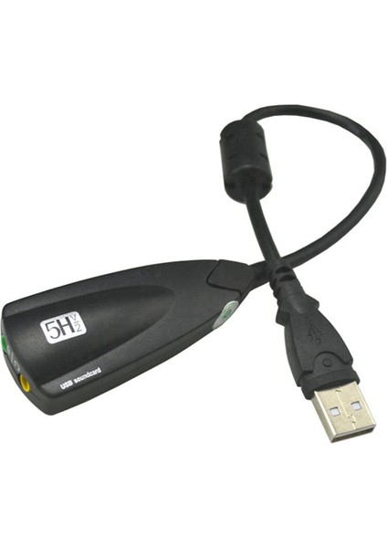 Harici USB Ses Kartı 7.1 Adaptörü 5hv2 3D Ses Kulaklık Mikrofon 3.5mm Dizüstü Bilgisayar Masaüstü Pc Için (Yurt Dışından)