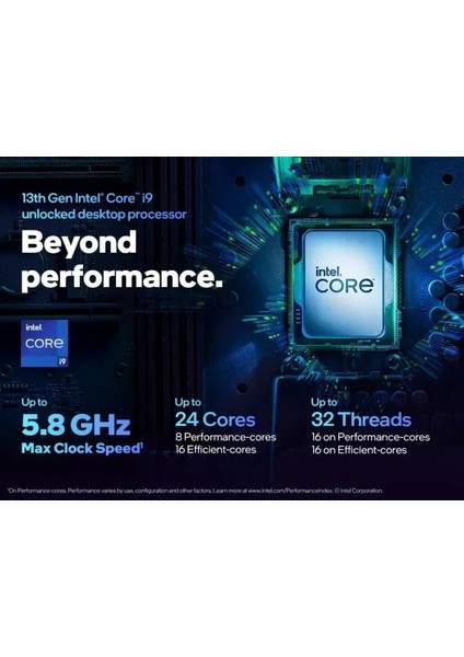 Core I9-13900K 24 Çekirdek 13. Nesil Gaming Işlemci Intel Core I9-13900K