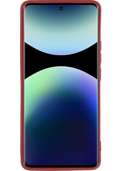 Xiaomi Redmi Için Not 14 Pro 5g/14 Pro+ 5g Tpu Kaymaz Koruyucu Telefon Kapağı-Şarap Kırmızı (Yurt Dışından)
