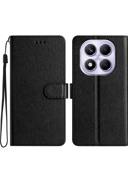 Xiaomi Redmi Note 14 Pro 4g Cüzdan Kılıf Deri Folyo Telefon Kapağı Manyetik Toka-Balck Için (Yurt Dışından)