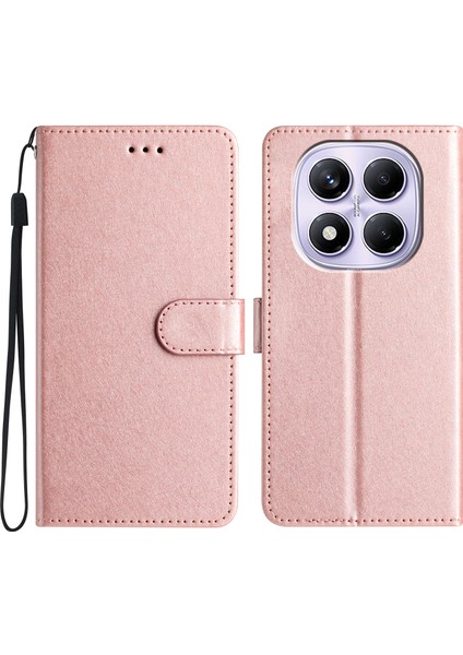 Xiaomi Redmi Için Not 14 Pro 4g Cüzdan Kılıf Deri Folyo Telefon Kapağı Manyetik Toka-Gül Altın (Yurt Dışından)