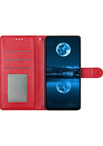 Xiaomi Redmi Note 14 Pro 4g Deri Kılıf Cüzdan Standlı Telefon Kapağı ile Kullanışlı Askı-Gül (Yurt Dışından)