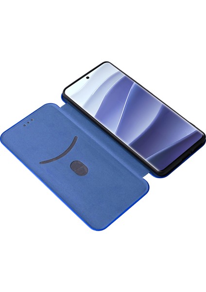 Xiaomi Redmi Note 14 Pro 4g Kılıf Karbon Fiber Doku Damla Korumalı Pu Deri Telefon Kapağı-Mavi Için (Yurt Dışından) fiyatları