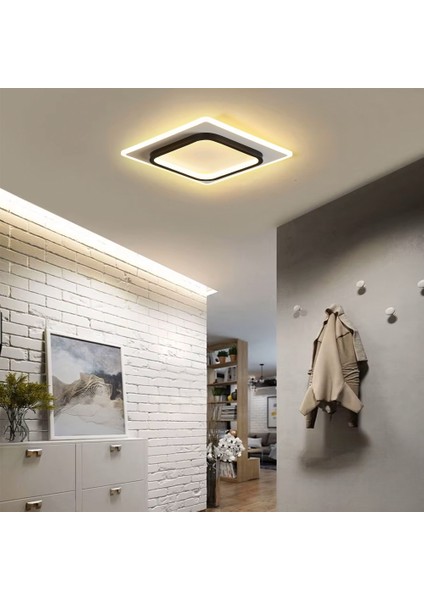 50 x 50 cm Akrilikli Kare Kumandalı Dimli 3 Işık Renkli LED Tavan Lambası, Modern Avize indirimleri
