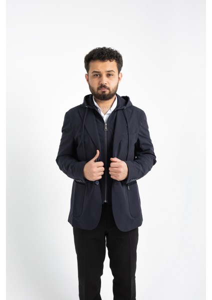 Levent Serez Ceket Lacivert