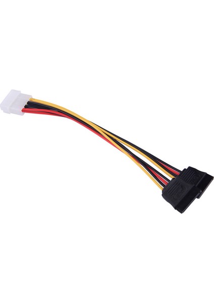 10 Adet Dizüstü Bilgisayar Adaptörü 4pin Ide Molex 2 Seri Ata Sata Y Splitter Sabit Disk Güç Uzatma Kablosu Bilgisayar Kablosu (Yurt Dışından)