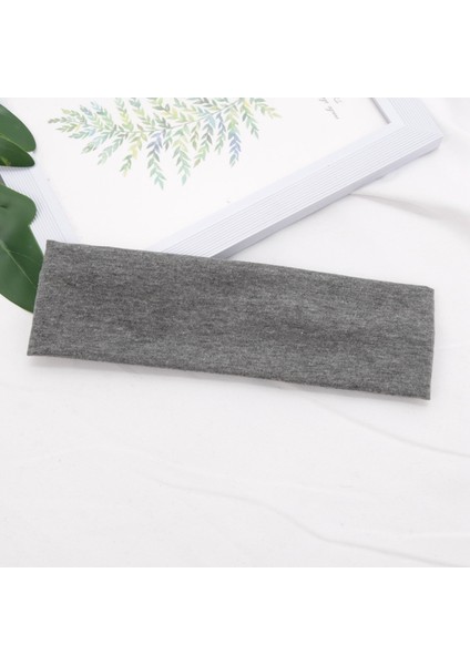 Elastik Pamuklu Saç Bandı, Şık Saç Bandı, Kadın Katı Koşu Spor Yoga Saç Bandı, Elastik Makyaj Saç Aksesuarları (Yurt Dışından)