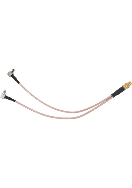 8 Inç Sma Dişi Y Tipi 2 x Ts9 Açılı Erkek Konnektör Splitter Birleştirici Kablo, Altın ve Gümüş (Yurt Dışından) fırsatları