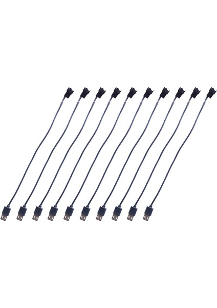 10 Adet USB Bilgisayar Cpu Fan Kablosu USB 4 Pin Fan Adaptör Kabloları 5 V 50 cm Bilgisayar Fanı Güç Kablosu Konektörü (Yurt Dışından)