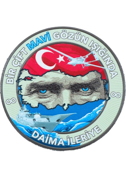 Atatürk Patch – “bir Çift Mavi Gözün Işığında” Yazılı Peç
