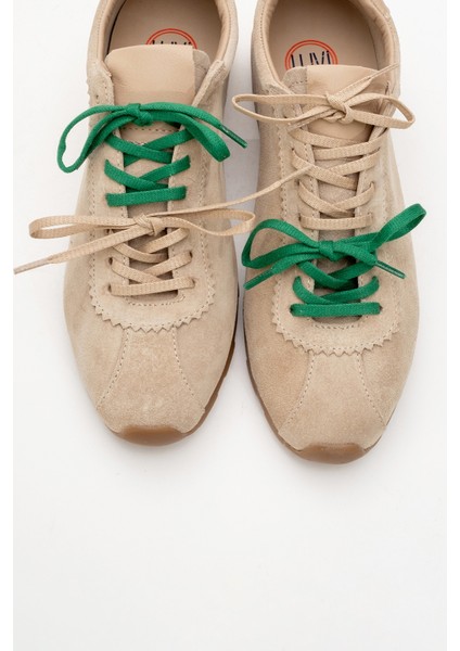 Crea Bej Deri Süet Kadın Spor Ayakkabı fiyatları